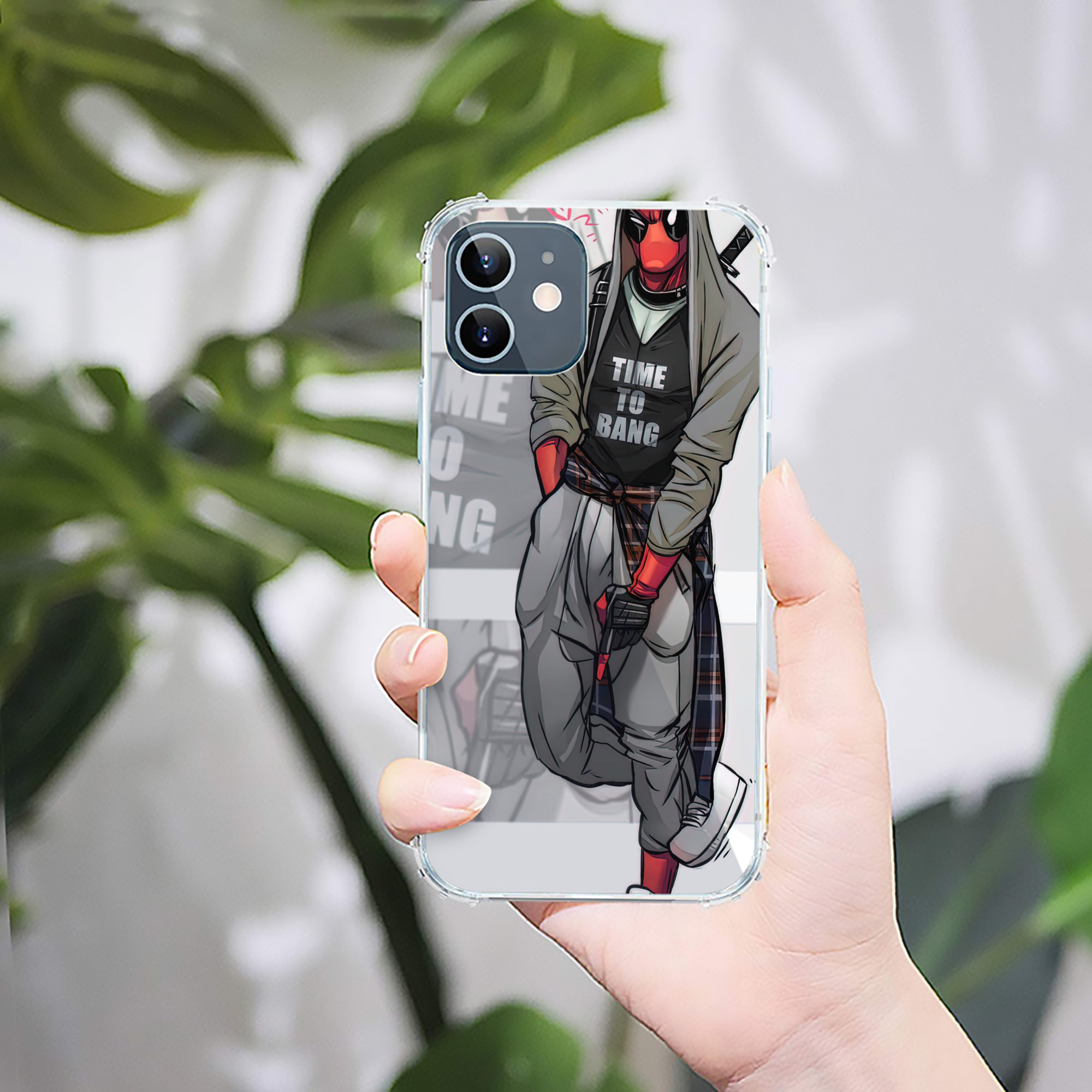 （画像用） Deadpool デッドプール 【iPhone 12シリーズ対応】透明スマホケース（クリアソフトケース）